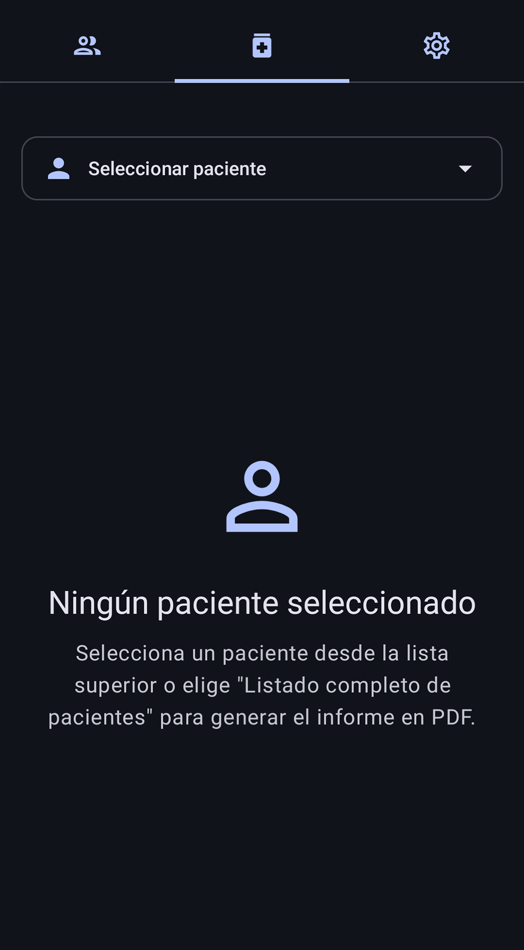 Captura de la app movil MedSync 5